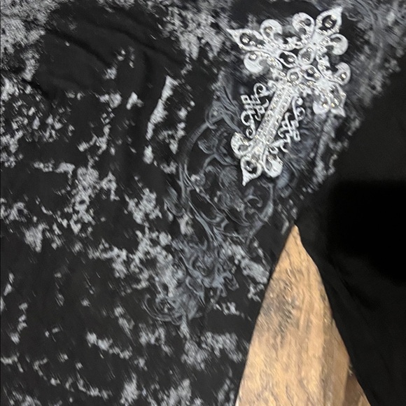 Western Soft Black and White Long Sleeve Hoodie - Picture 6 of 6